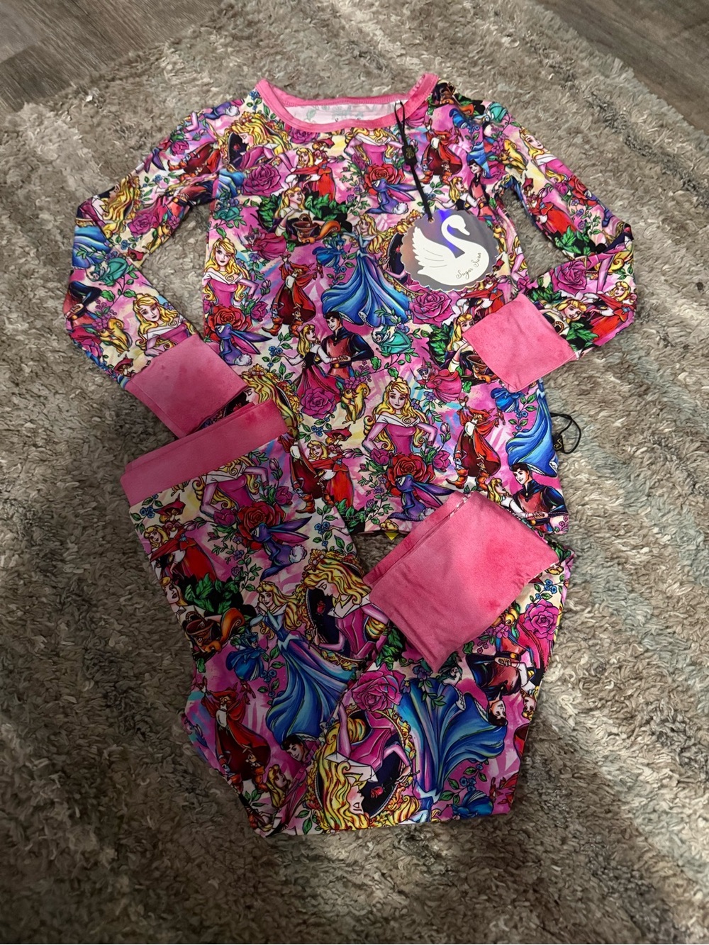 4T Sugar Swan Aurora 2 Piece Bamboo Pajama *New with Tags*